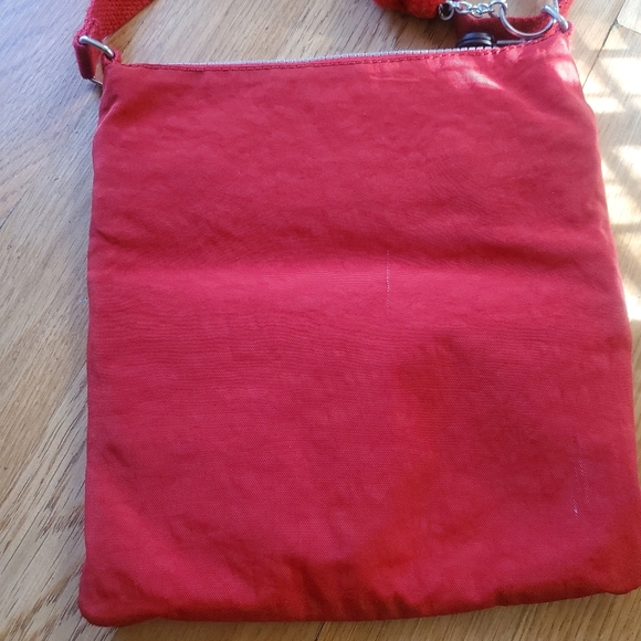 Kipling Red Two Zipper Front Cross Body With Adjustable Strap - Picture 5 of 6